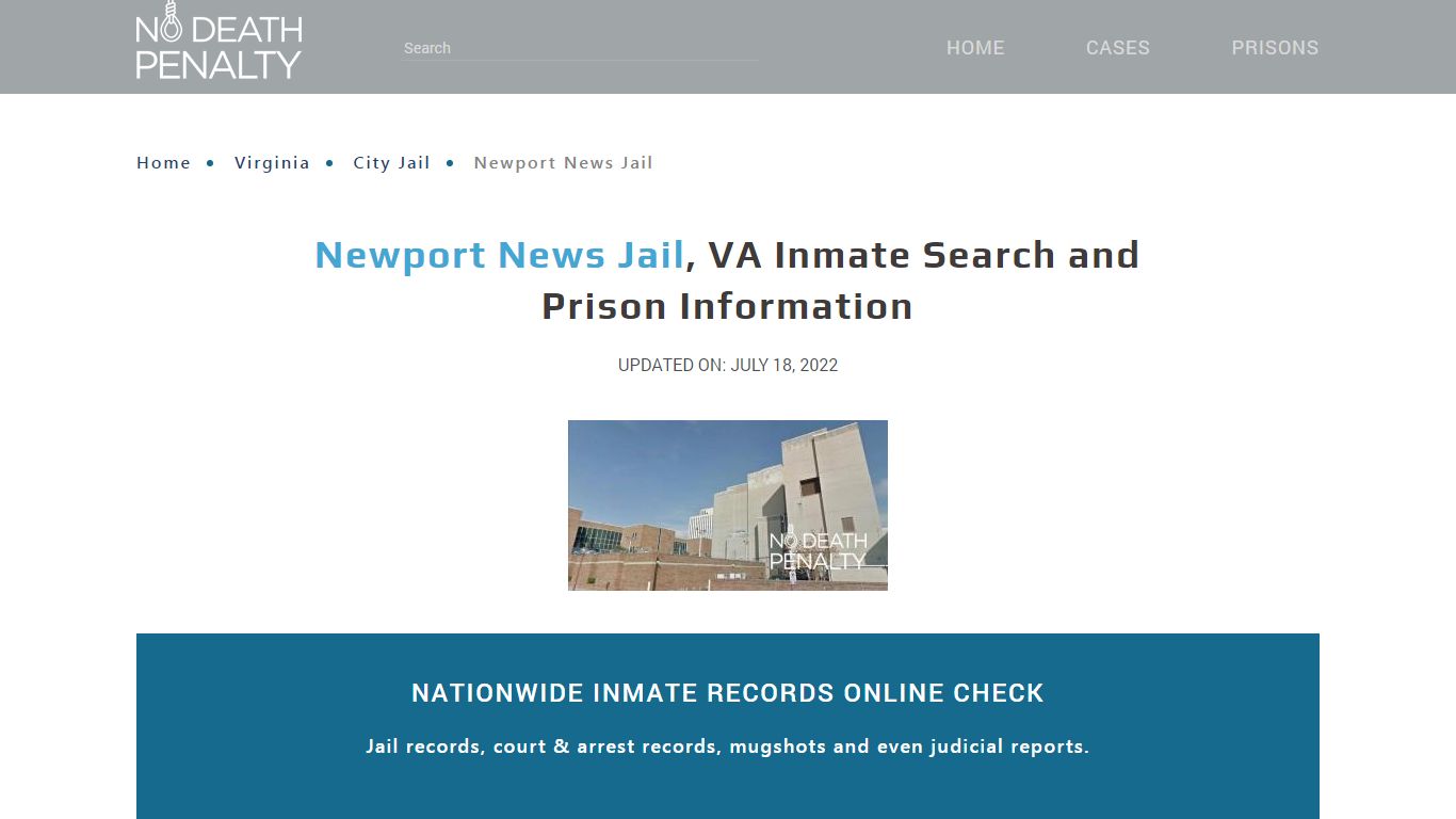 Newport News Jail, VA Inmate Search, Visitation, Phone no ...